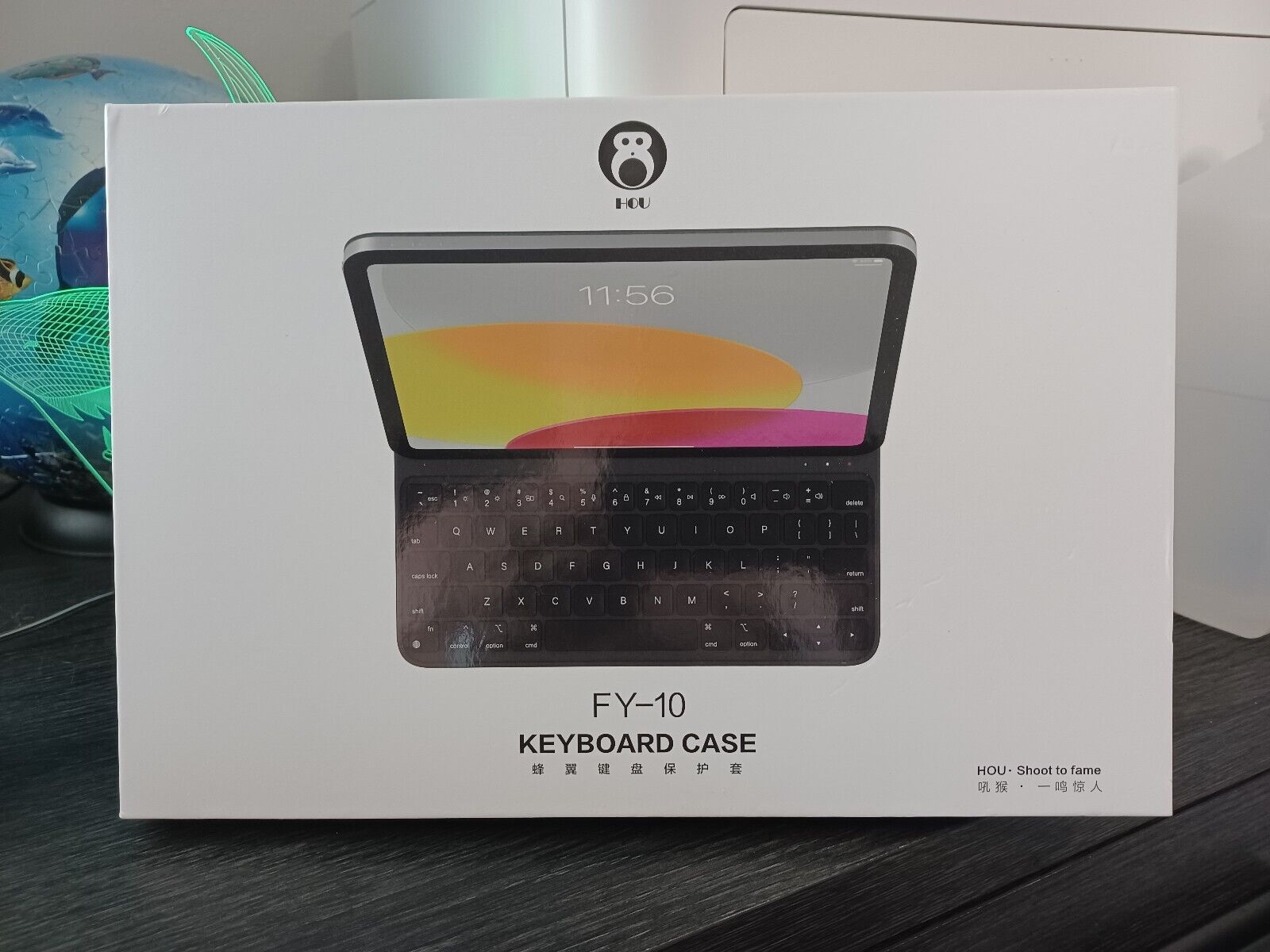 HOU Keyboard Case for iPad 10th Gen Smart Ultra Slim Keyboard Folio