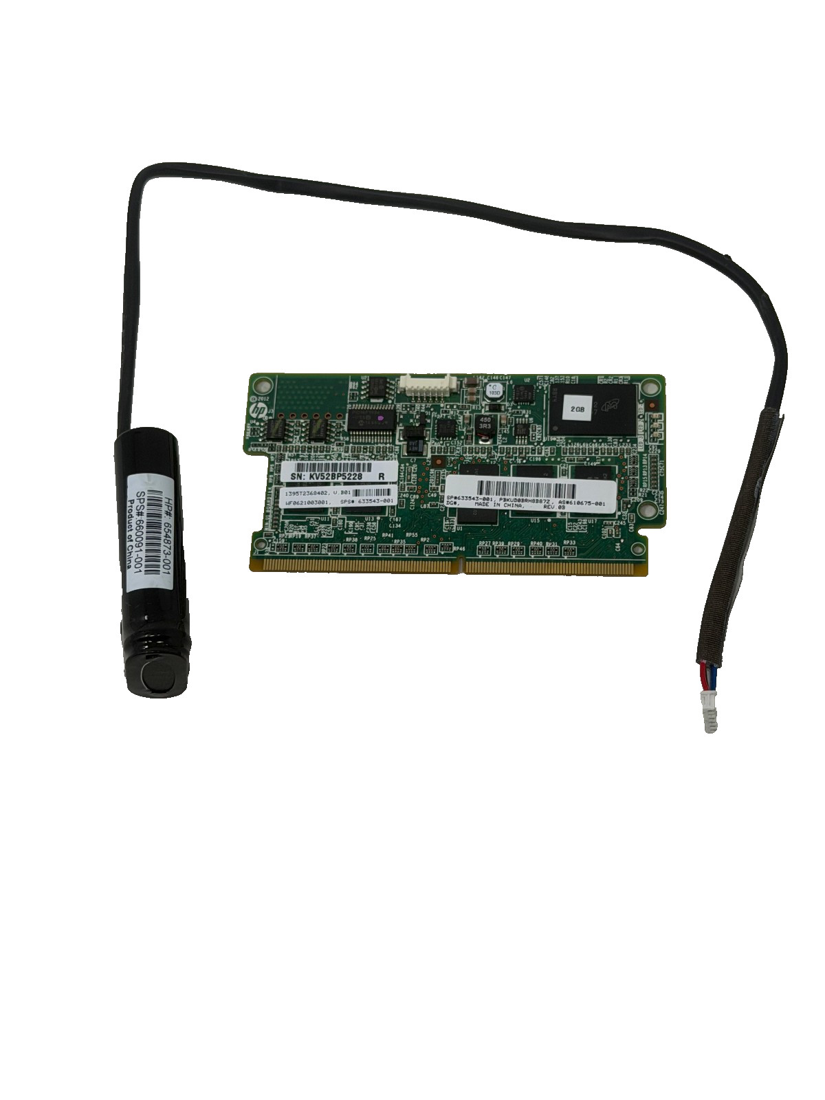  HP 631681-B21 633543-001 2GB P-series Smart Array FBWC Module 