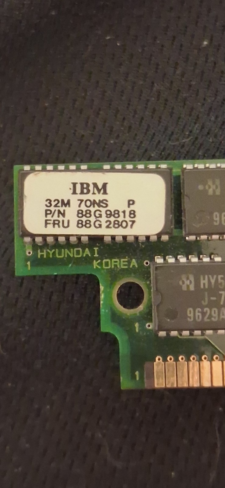 Lot of 4 IBM 32MB 72-Pin SIMM RAM 70ns 128MB Total FRU 88G2807 P/N 88G9818 