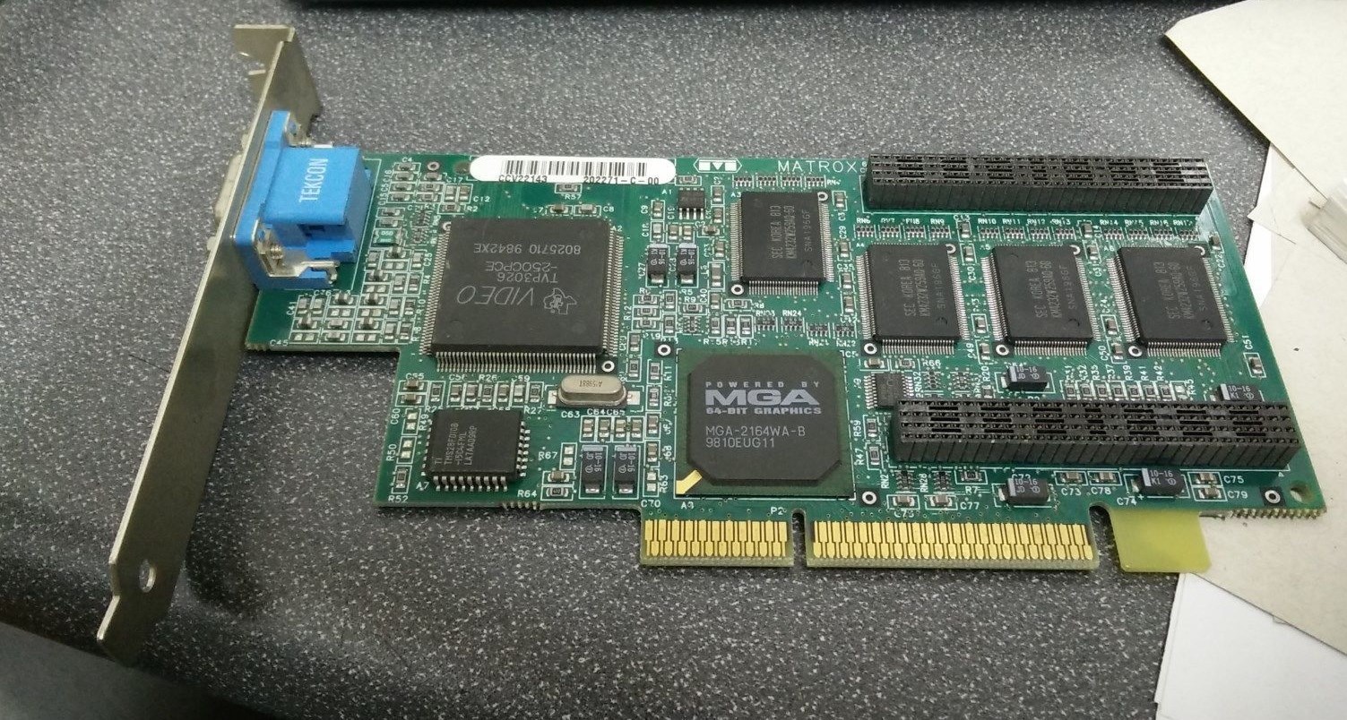 Matrox MGI MIL2A/4/OEM 202271-C-00 AGP 4MB VGA Video Card - 