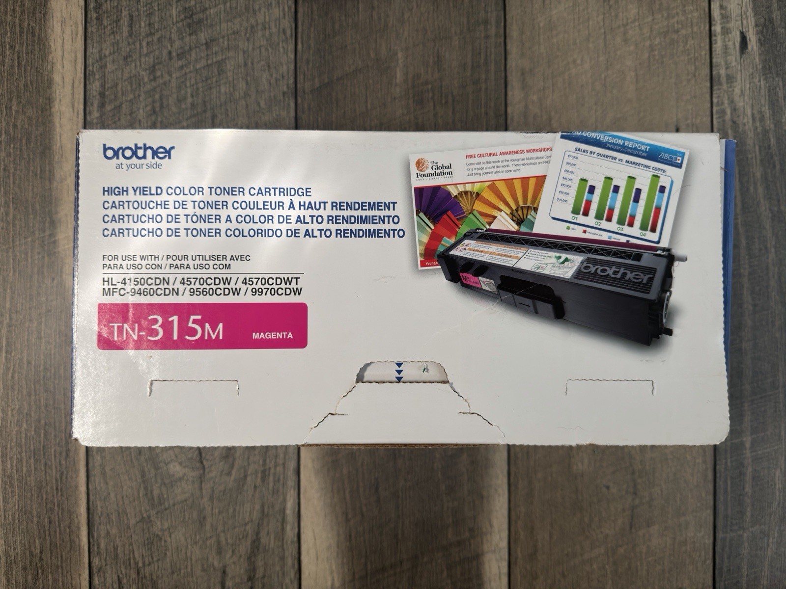Genuine Brother TN-315M Magenta Toner Print Cartridge New/Sealed
