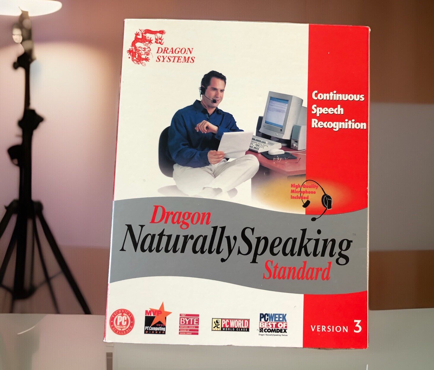 Dragron Systems Dragon Naturally Speaking Standard Version 3 Vintage 1999 Sealed