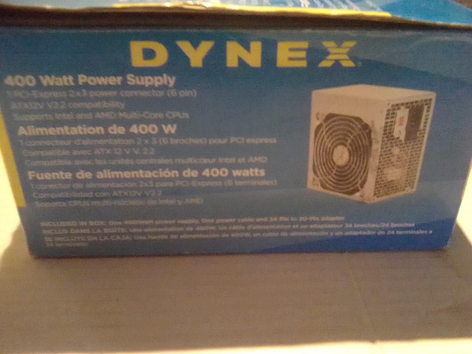 Dynex 400 Watt ATX PC Power Supply 400W DX-400WPS 24-Pin SATA PCIe Open Box