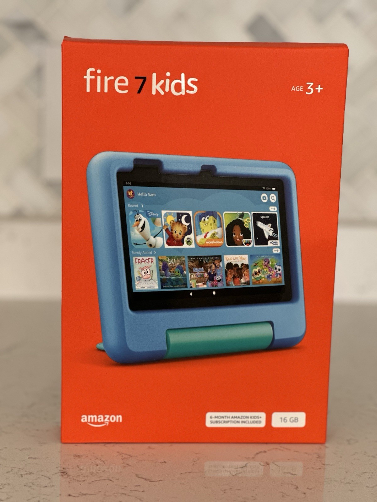 NEW Amazon Fire Tablet Kids Edition 16GB 7th Generation BLUE Kid Proof Case