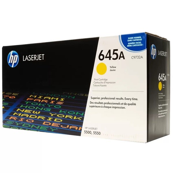 HP C9732A Yellow Toner GENUINE  NEW  IN SEALED BOX