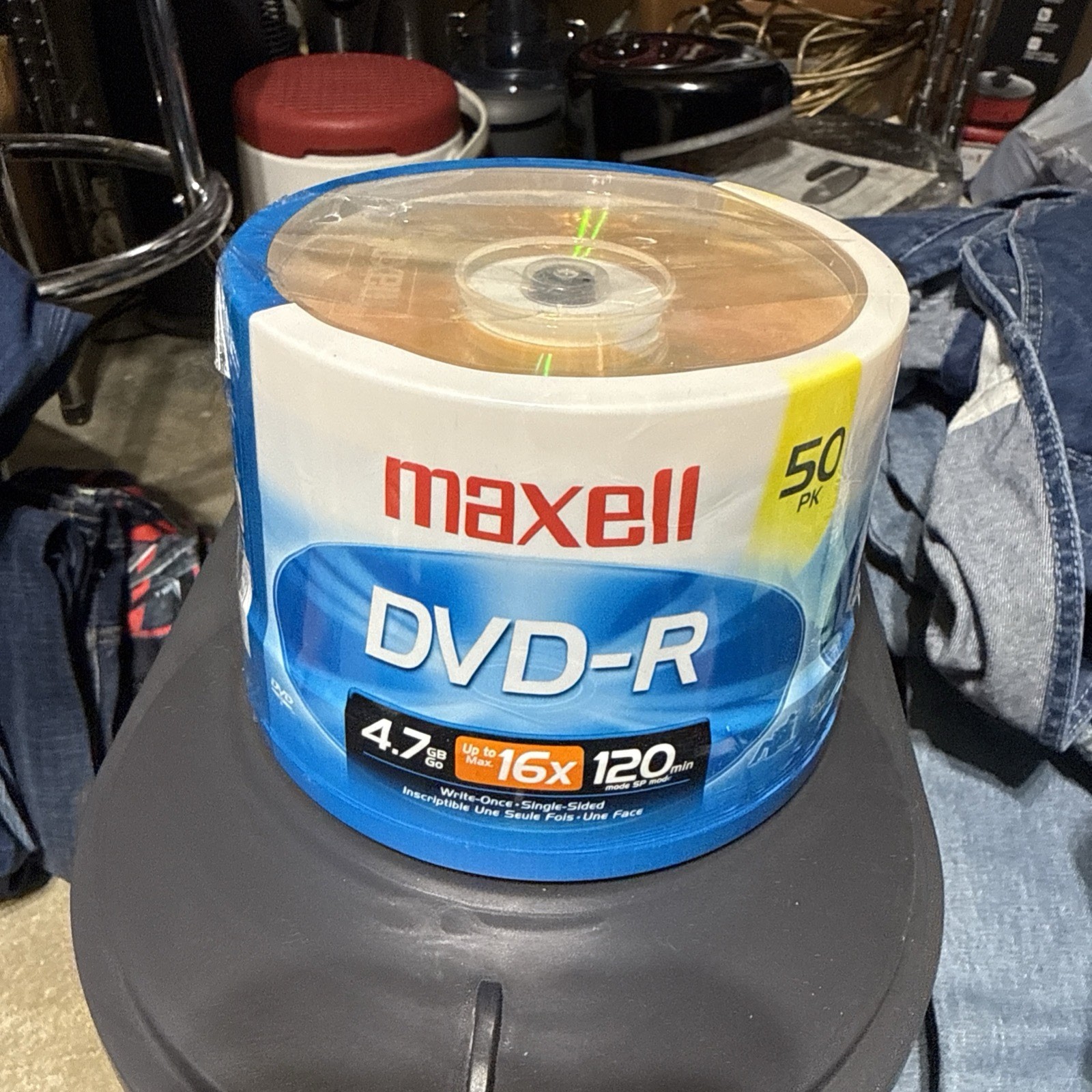Maxell DVD-R Video Recordable Discs 4.7GB 16x 120 Min 50 Pack Spindle
