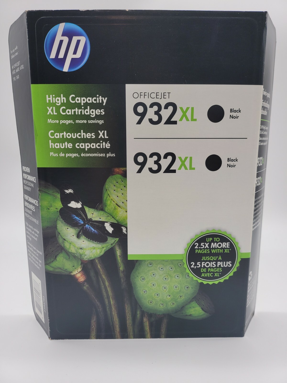 Genuine HP 932XL Black 2 Pack High Yield Ink Cartridges Expired 2015