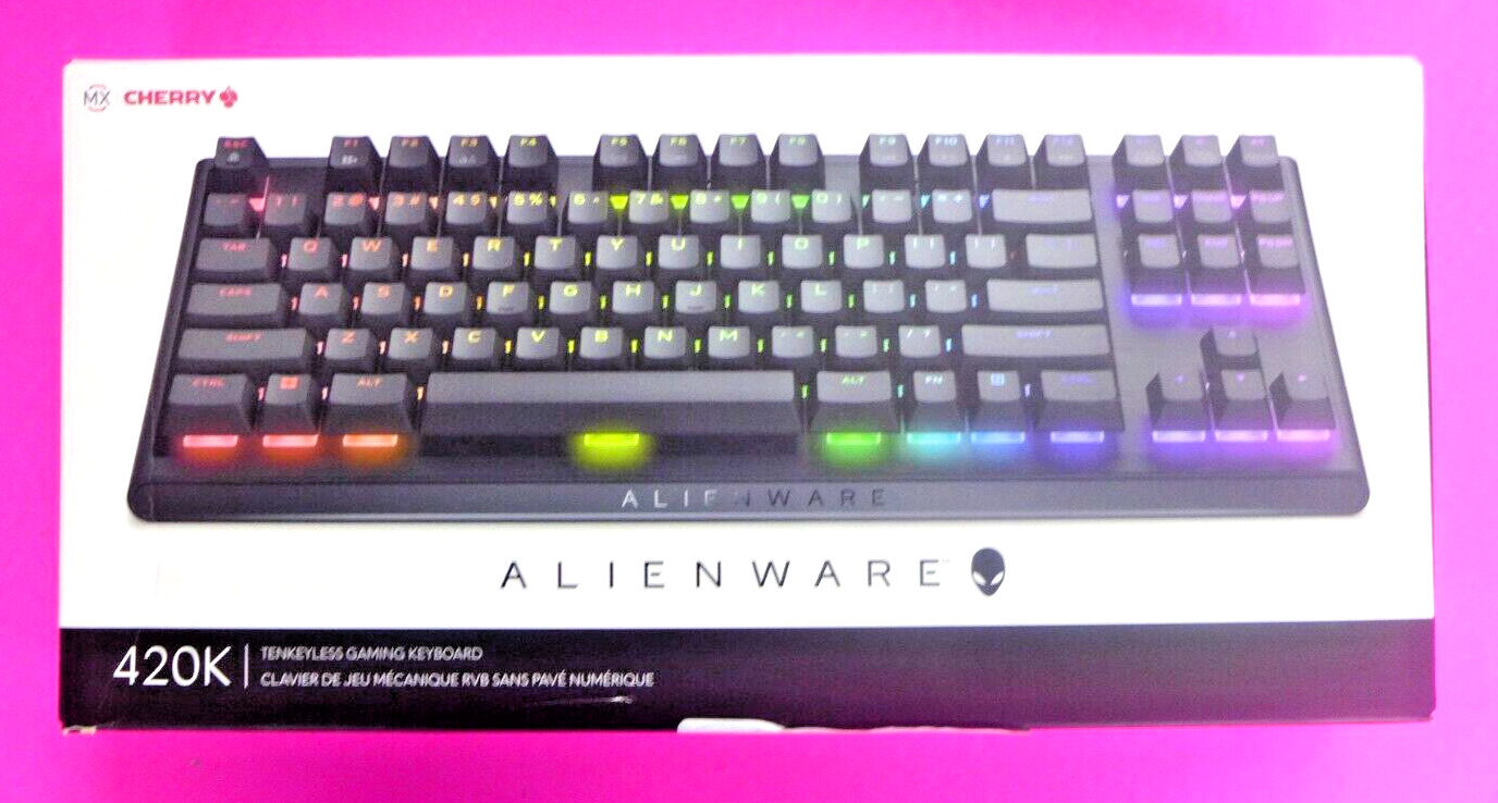 NEW Alienware Tenkeyless RGB Mechanical Gaming Keyboard AW420K GYM2D
