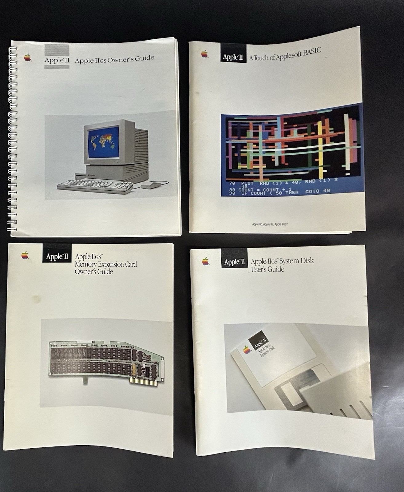 Vintage Apple II GS Owner’s Guide Set 1986