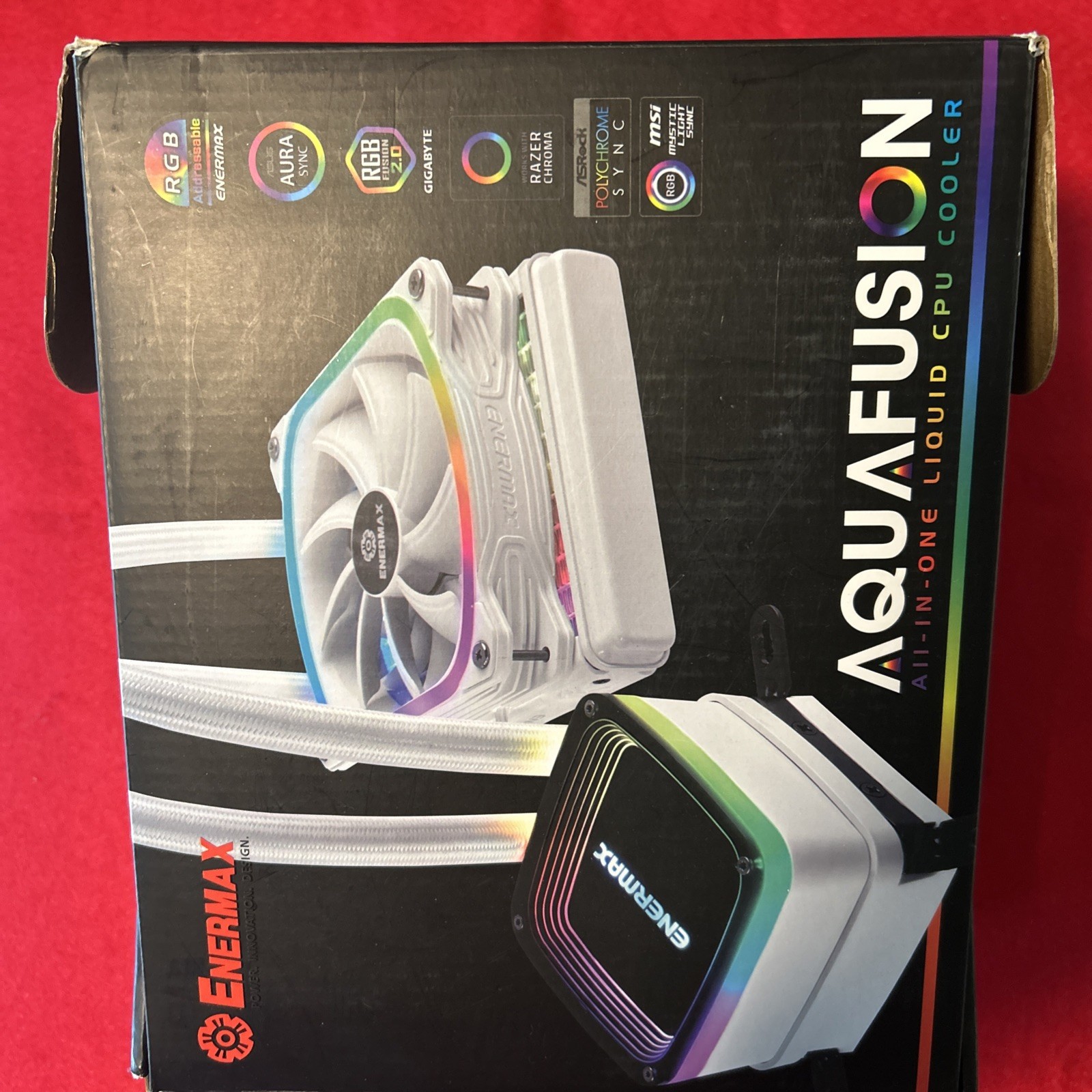 Open Box RGB Aqua Fusion All-In-One Liquid Cpu Cooler- White