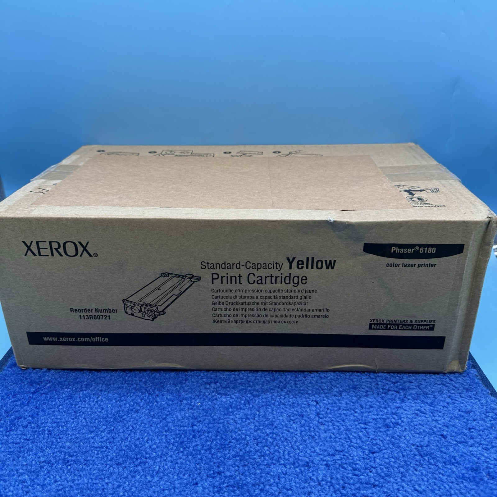 Xerox Phaser 6180 Standard Capacity Print Cartridge Yellow 113R00721