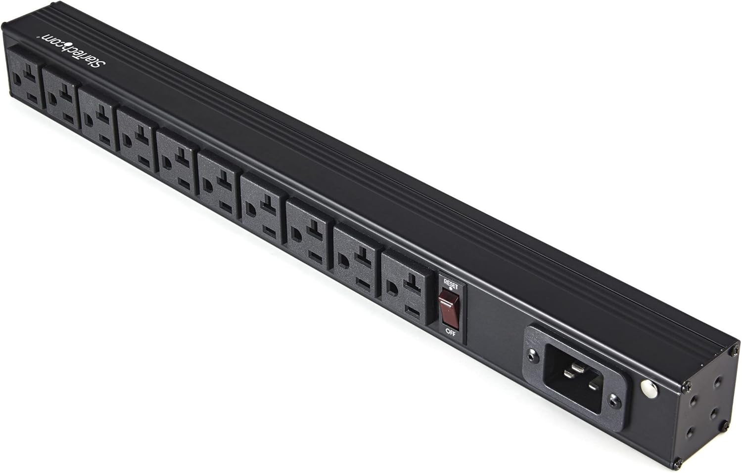 Startech.Com 10 Outlet Rack Mount Power Strip 125V/16 Amp - 1U Horizontal 19" Ra