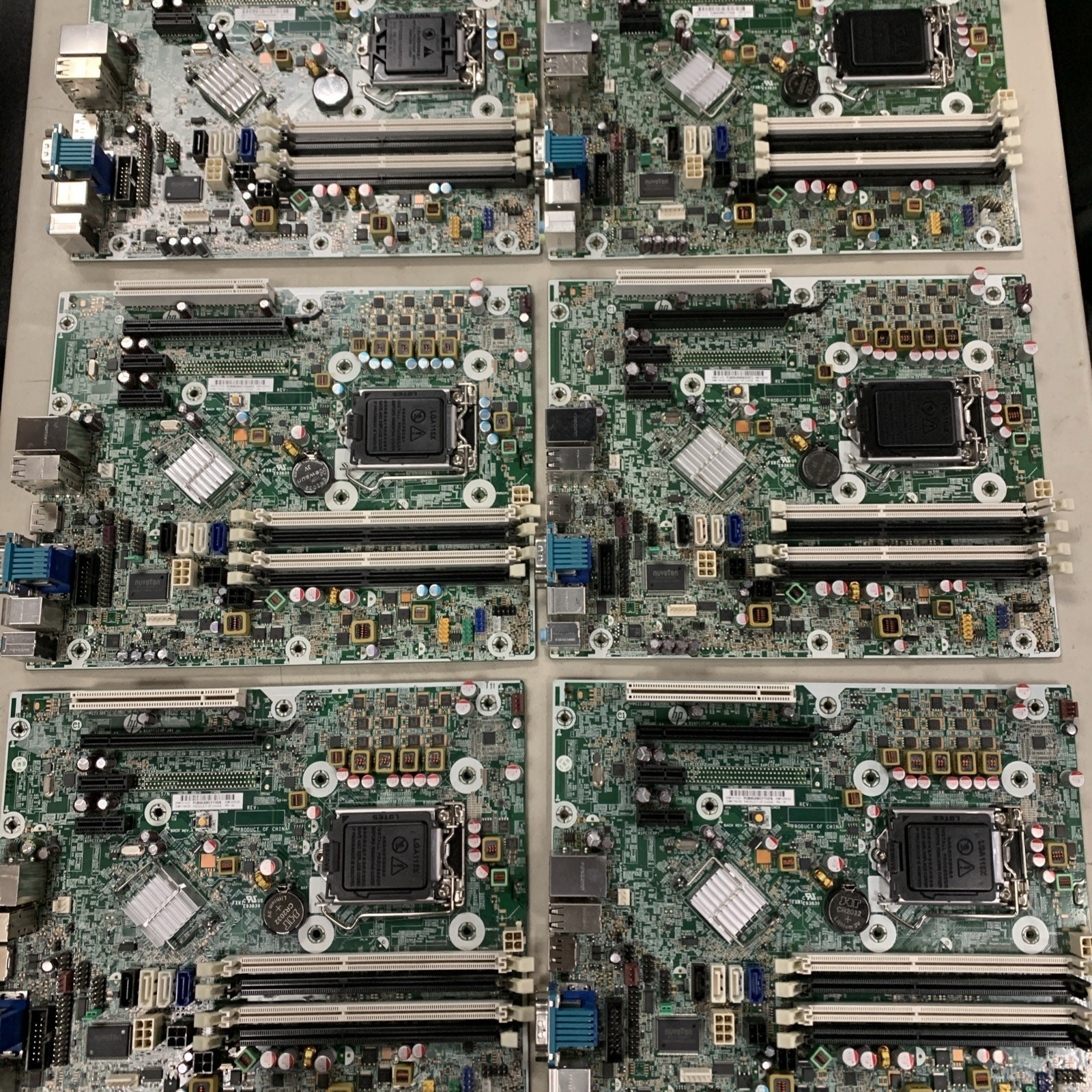 Lot of 6 HP 6200 Pro SFF Motherboard 615114-001 614036-002 Intel