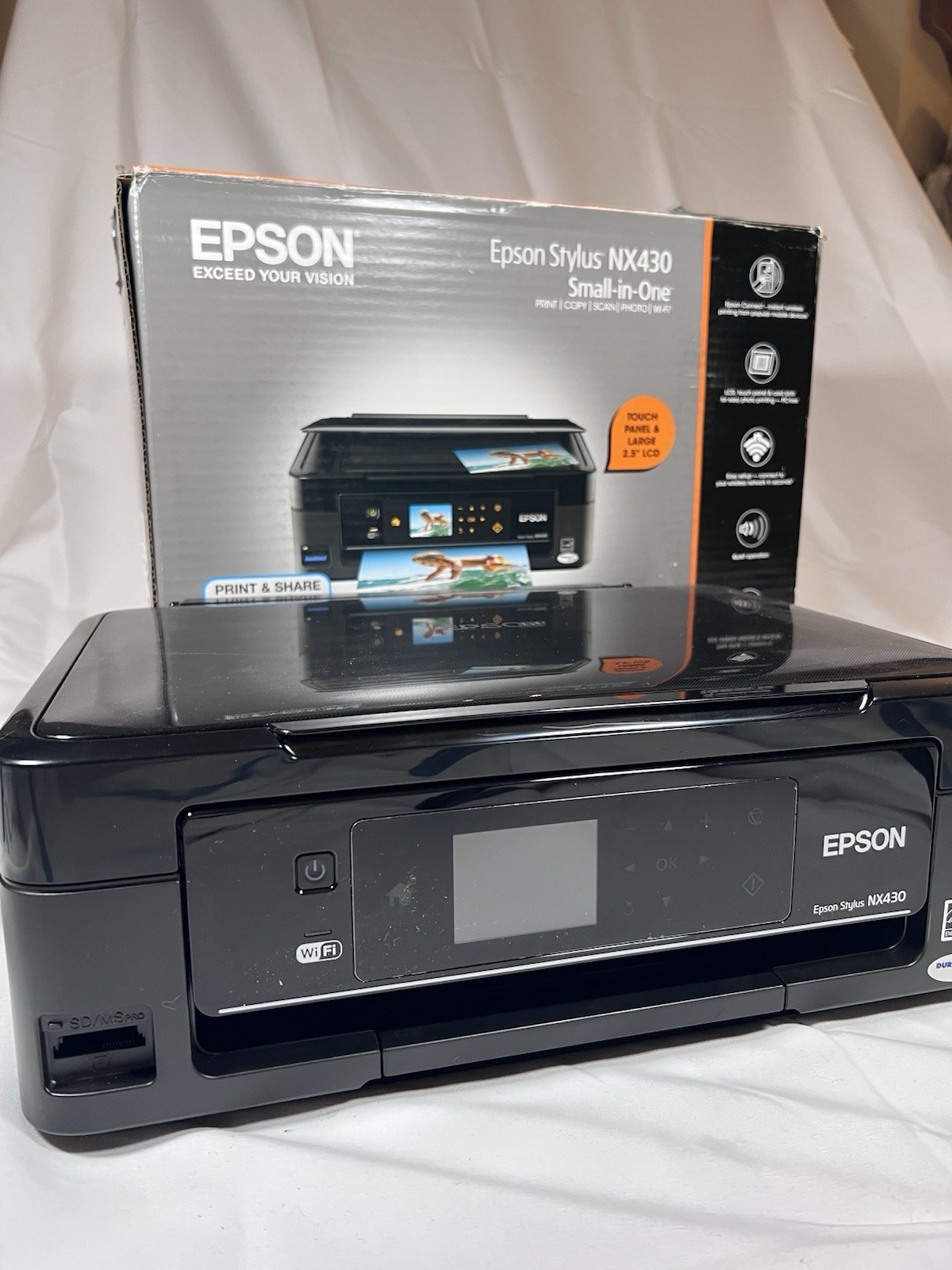 Epson Stylus NX430 WiFi Wireless Printer All-In-One Tested Works