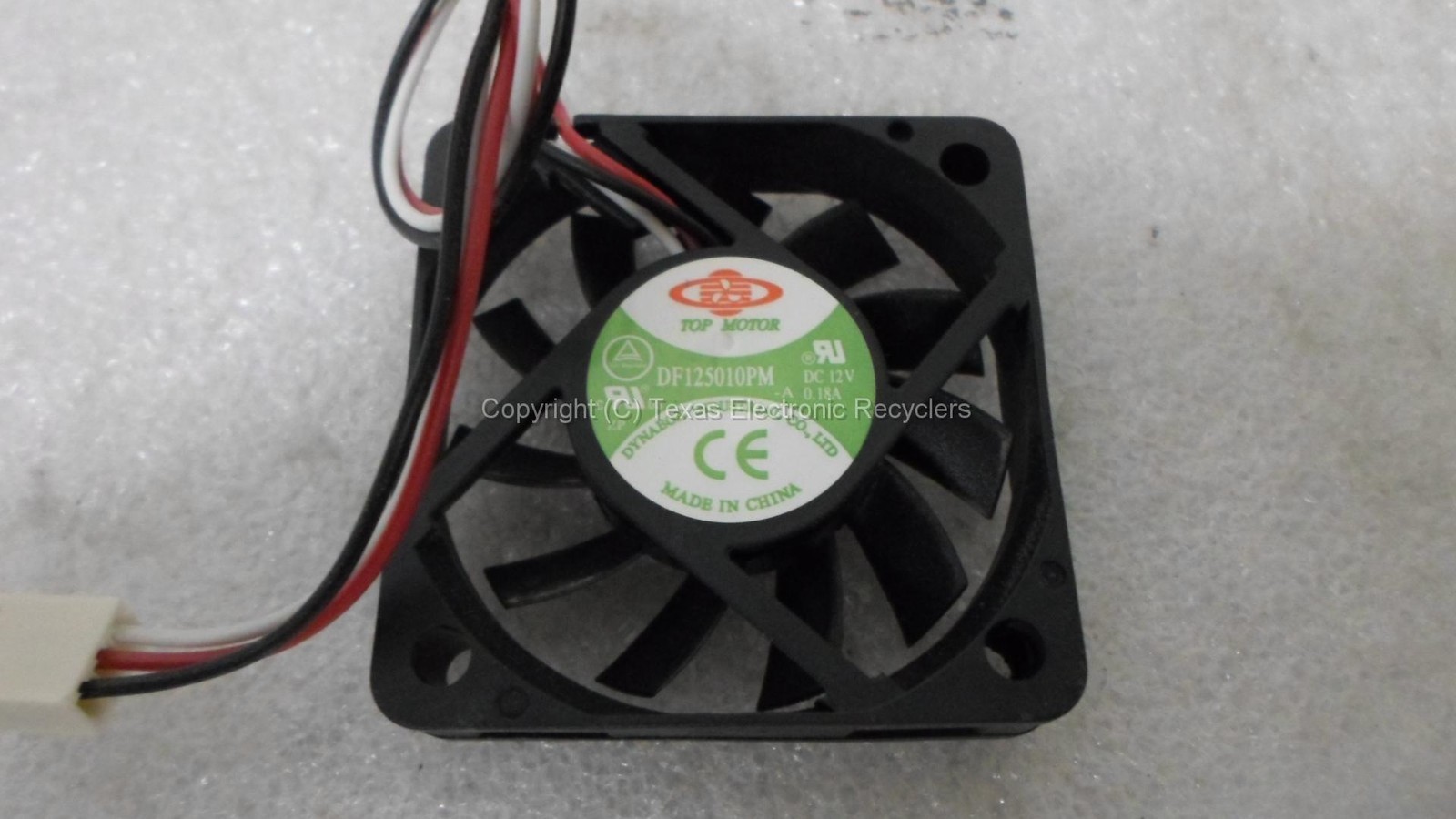 Top Motor DF125010PM DC12V 0.18A Cooling Fan TESTED