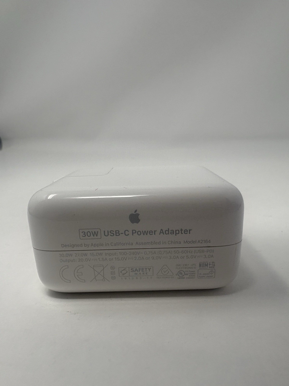 Apple 30W USB-C Power Adapter OEM A2164 / A1882 USB-C Charging Original
