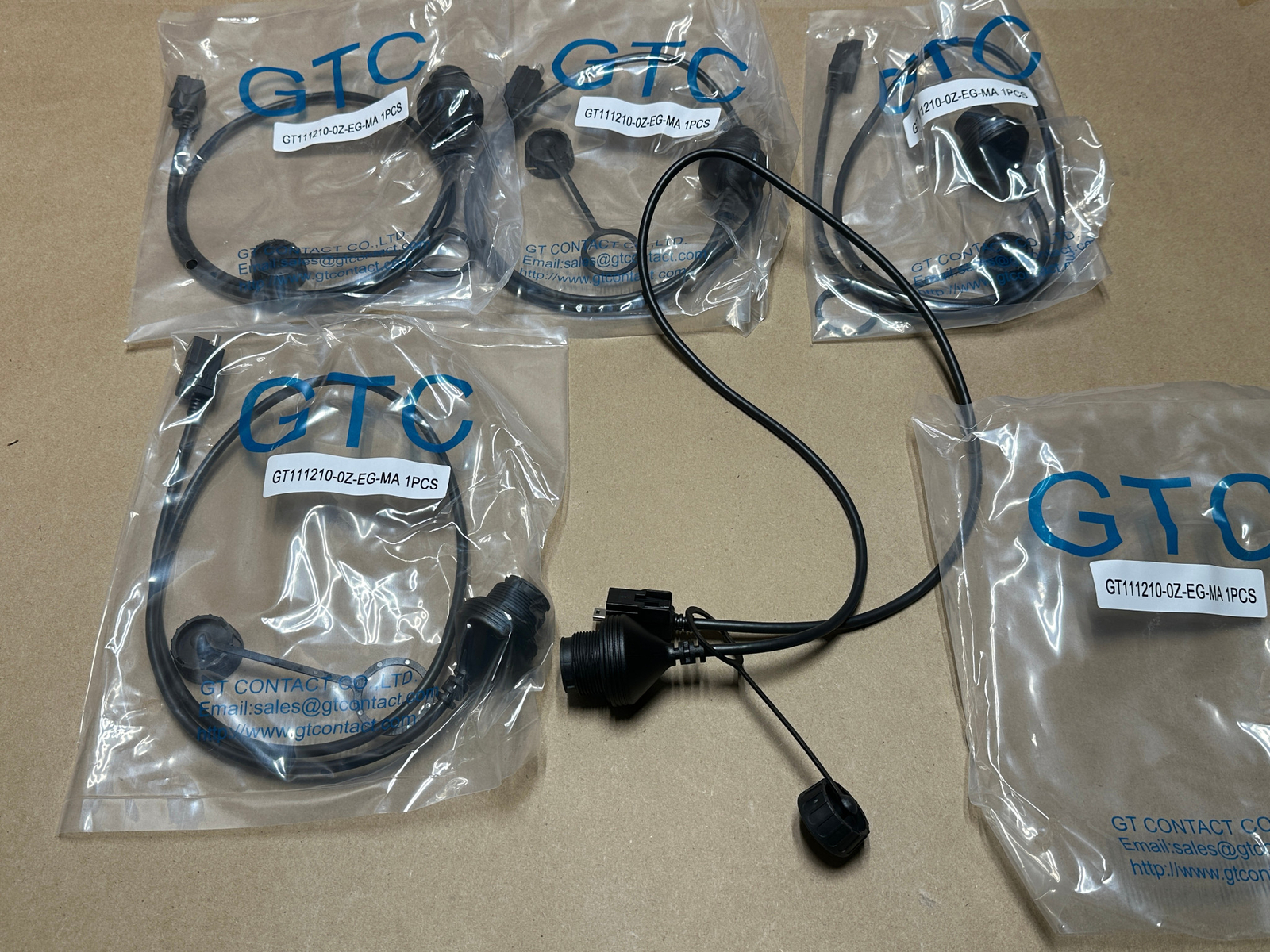 5x Pack Lot GTC Waterproof Extension Cable Female USB-A to Male Micro USB-B