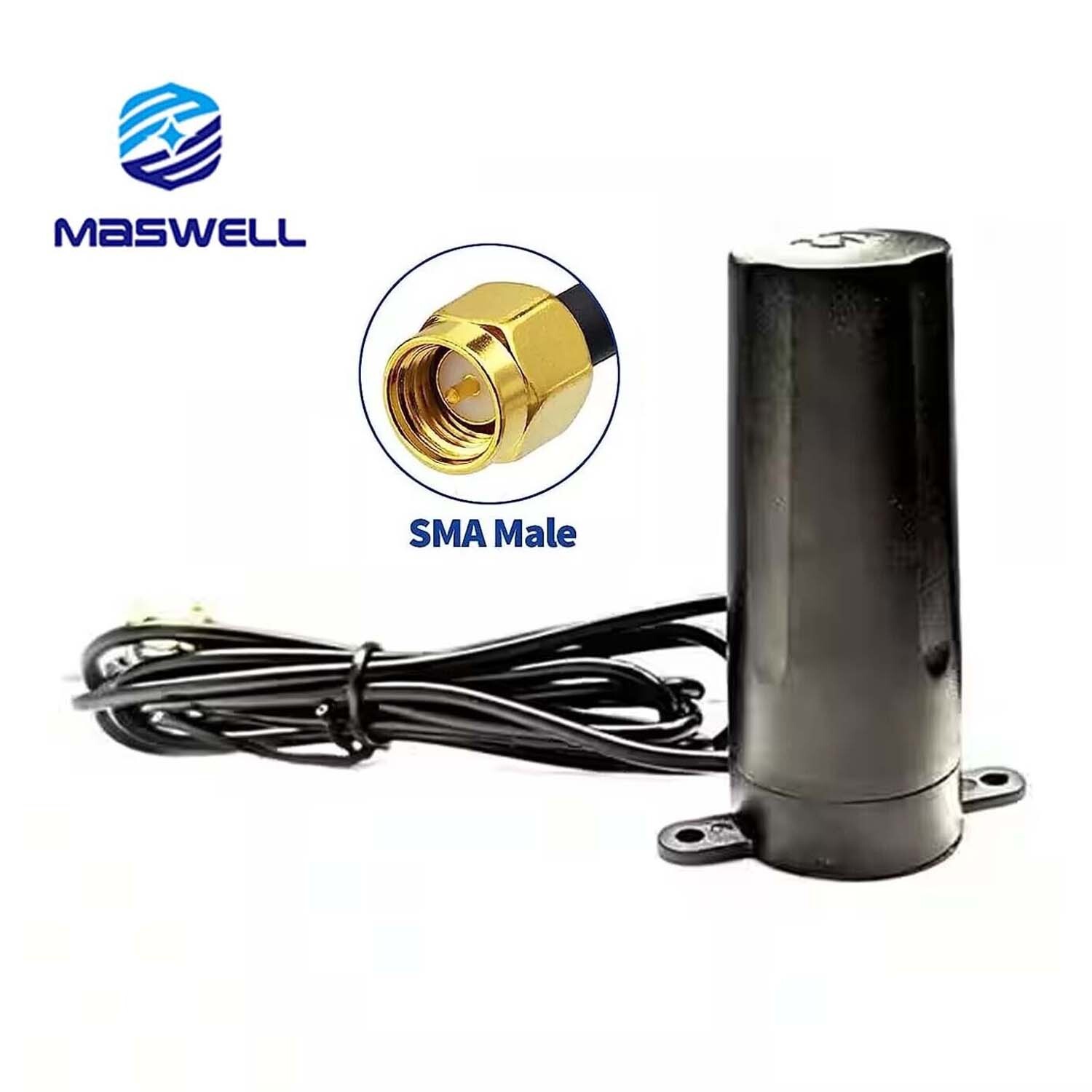 Maswell GSM 4G 5G Antenna 600-6000MHz 3dBi Omni Magnetic Sucker Antenna SMA-Male