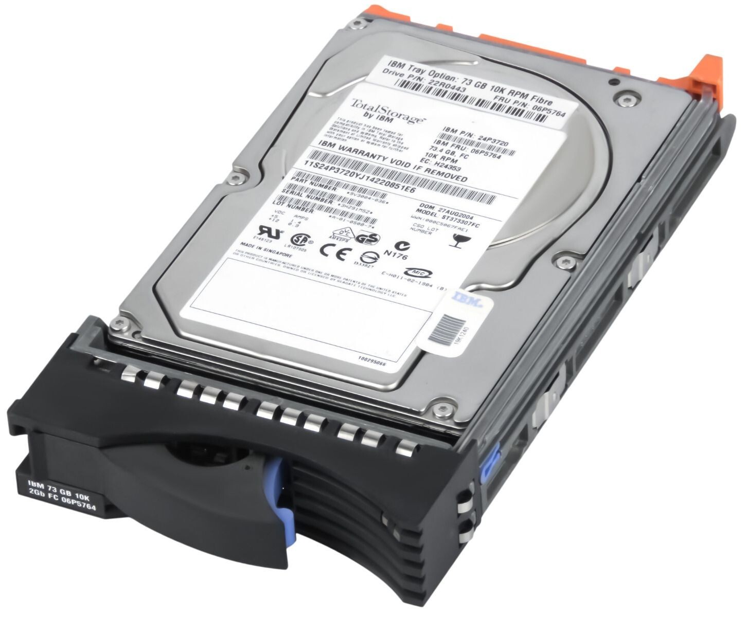 HARD DRIVE IBM 06P5764 24P3720 ST373307FC 73GB 10000RPM 8MB FIBRE CHANNEL 3.5"