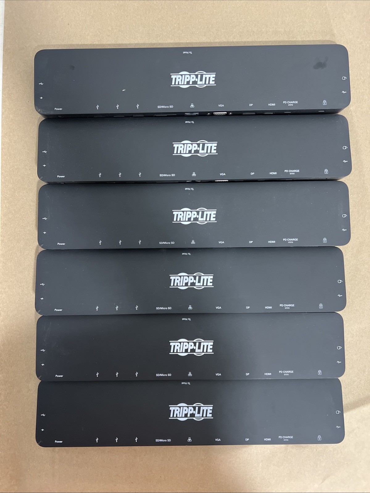 (6) Tripp Lite USB-C Docking Station U442-DOCK7D-B Triple Display 4K 100W HDMI
