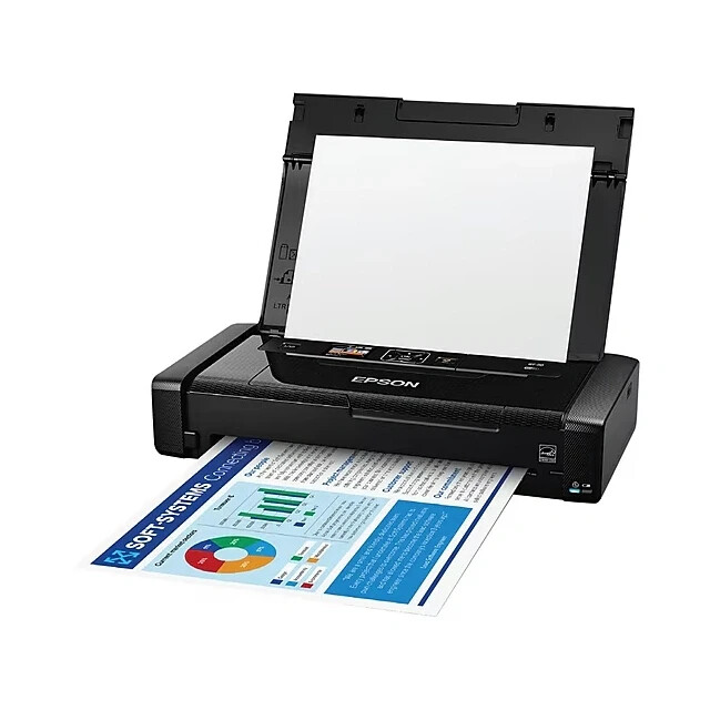Portable Epson WorkForce WF-110 Wireless Color Inkjet Printer, Print (9472520)