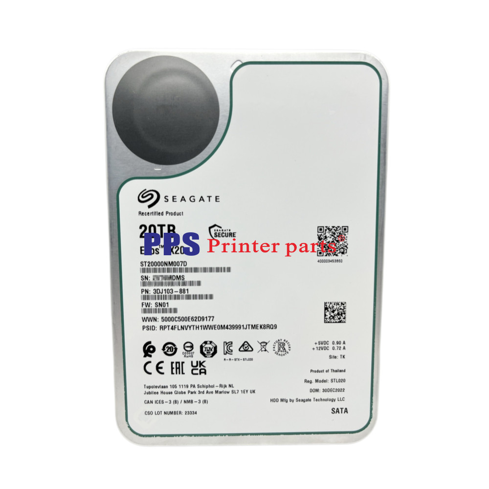 ST20000NM007D Seagate Exos 20TB Internal Enterprise SATA Hard Drive 3.5 X20 256M