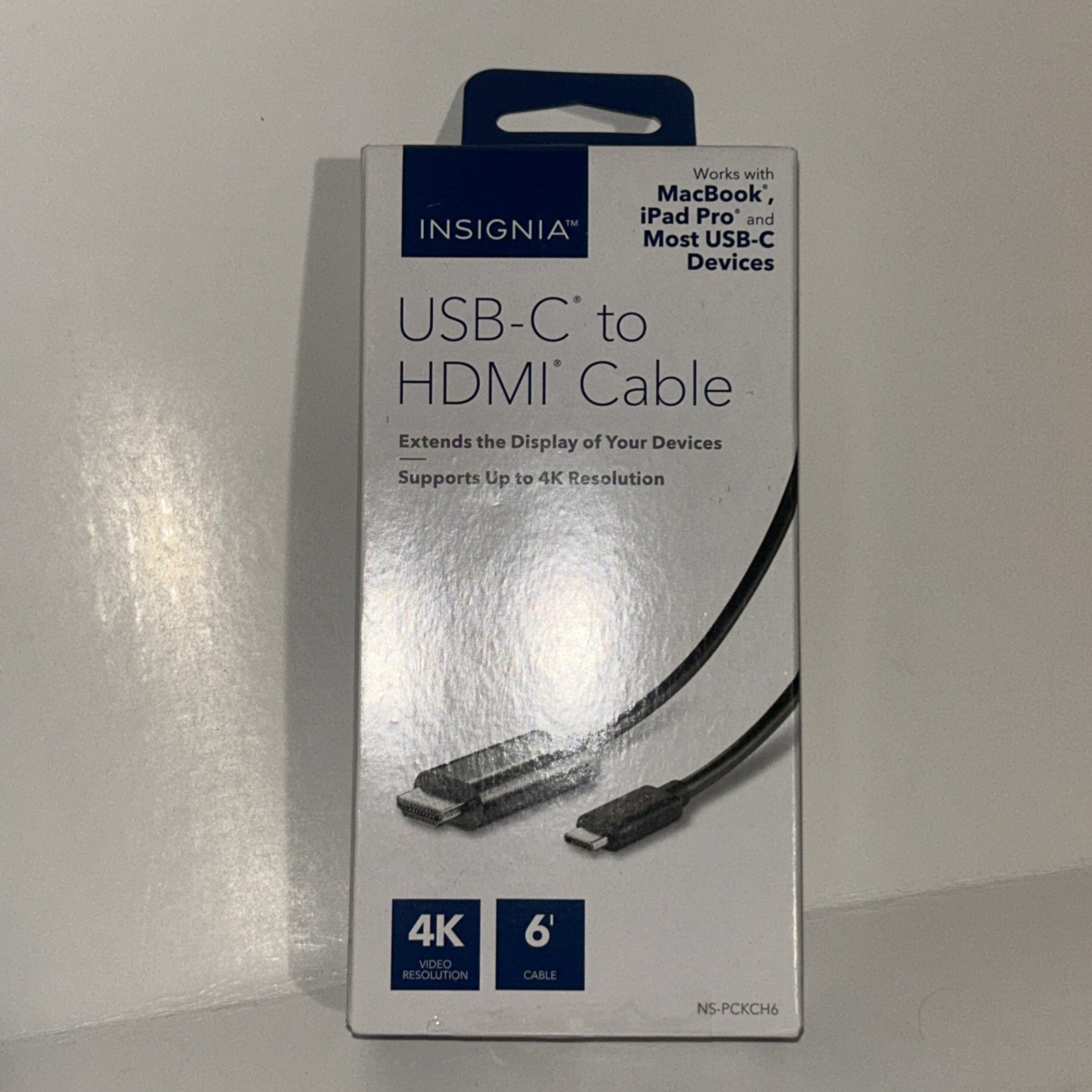 Insignia USB-C to HDMI Cable 6' Foot 4K