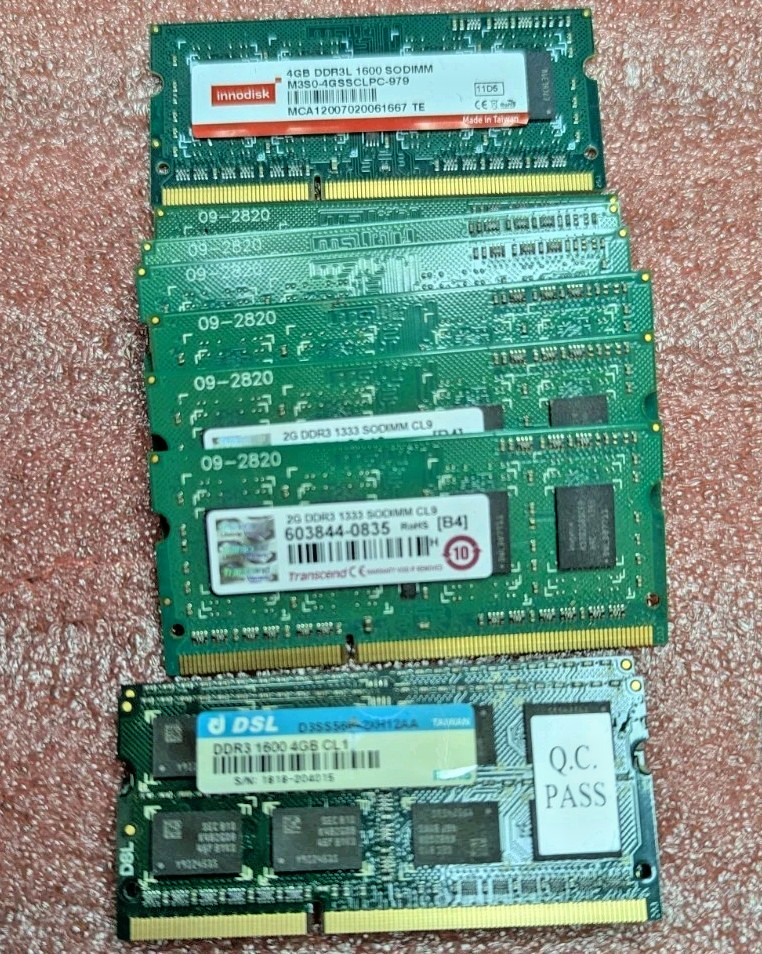 Ddr3 Sodimm 4GB 1600 Ddr3l CL11 2GB 1333 CL9 Ram 