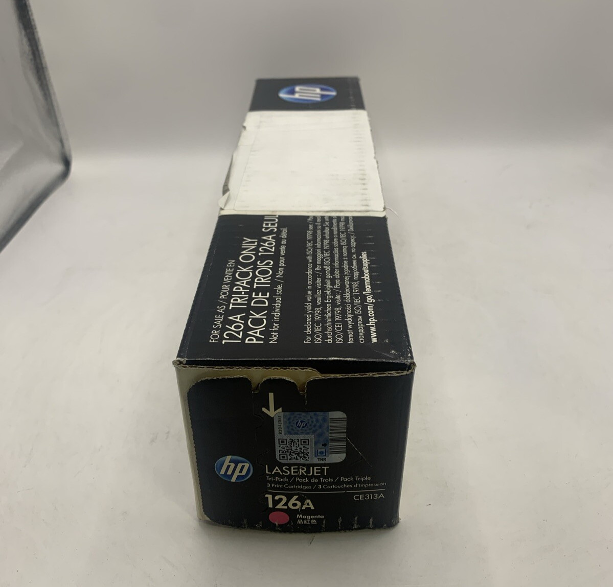 Genuine HP 126A magenta toner (CE313A) - New, Sealed, Worn box