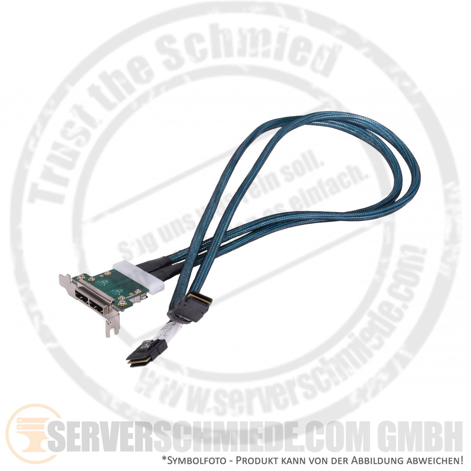 Supermicro Internal to External SAS 2 Port 80cm Cable 2x SFF-8087 2x SFF-8088 CB