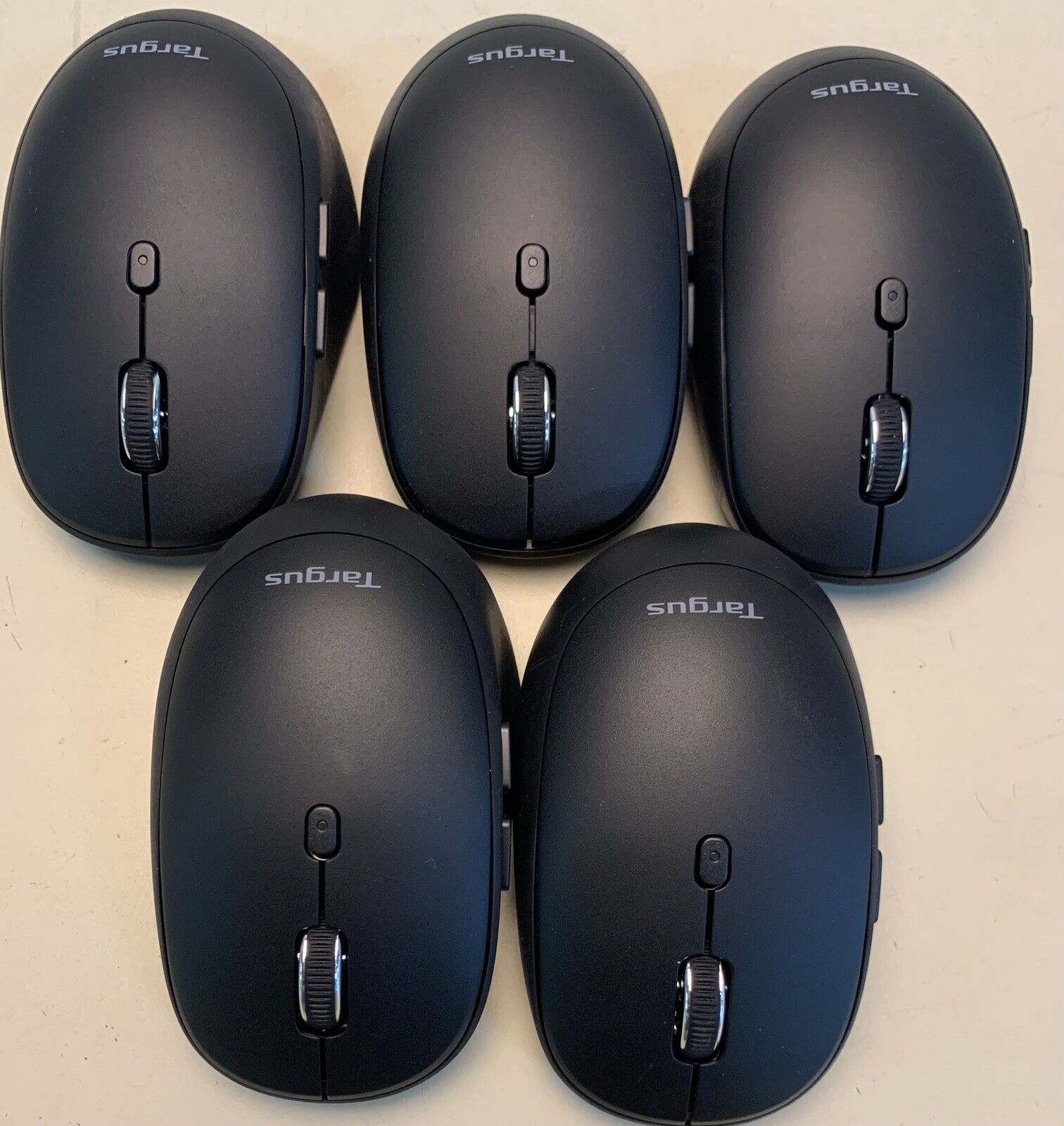 New Lot of 5)  Targus Wireless Bluetooth Antimicrobial Mouse W/ USB AMB582