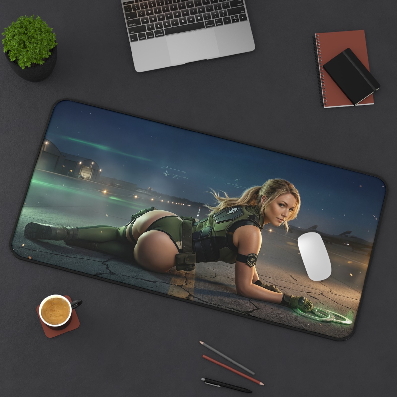 Sonya Blade Mouse Pad, Mortal Kombat Desk Mat, Gamer Gift