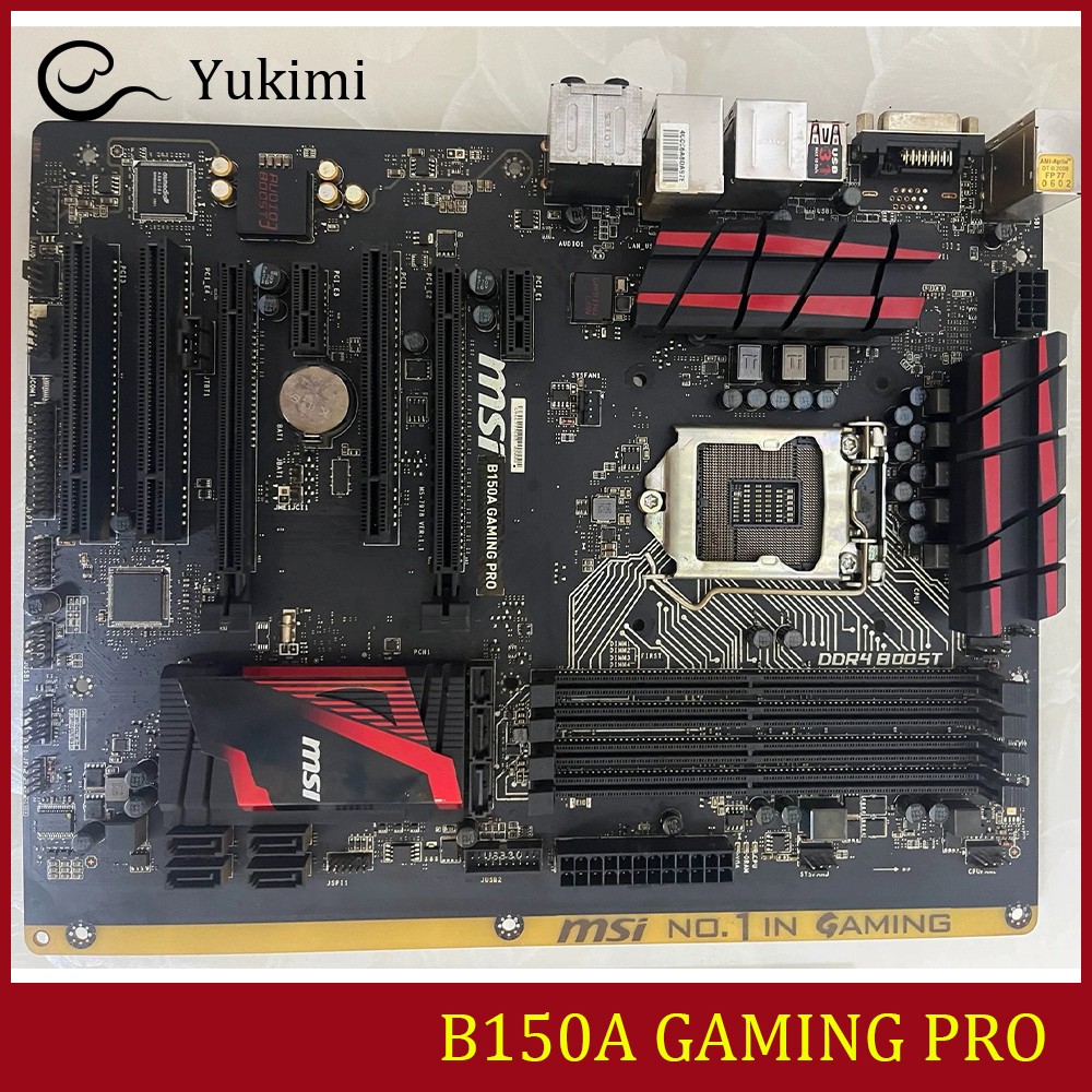 FOR MSI B150A GAMING PRO DDR4*4 LGA1151 HDMI DVI 64GB ATX Ｍotherboard Test OK