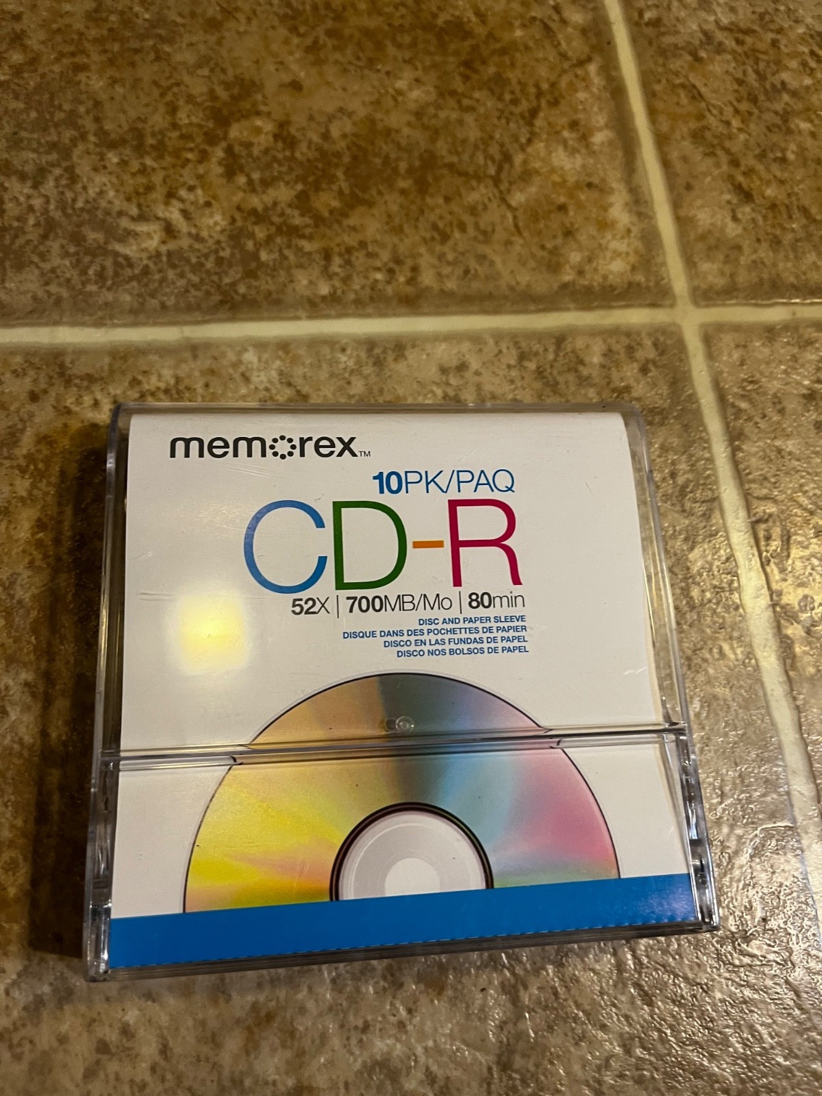 Memorex CD-R 10 pk 52x 700 mbps 80 minute blank CD with Cases NEW 