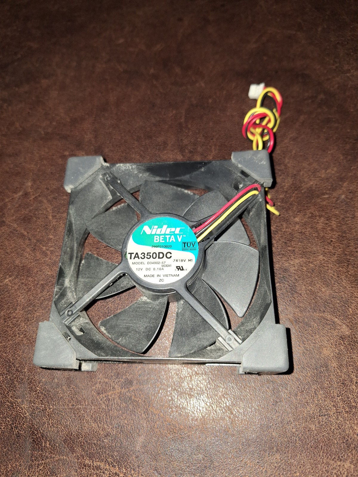 Nidec Betav Cooling Fan TA350DC M34709-58 92x92x25mm 12v 0.50A 3-pin Connector