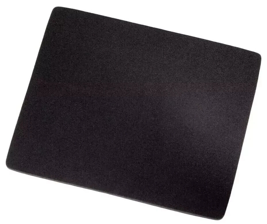 Rubber Non-Slip Mouse Pad For PC Laptop Gaming Working Black 220 x 180mm
