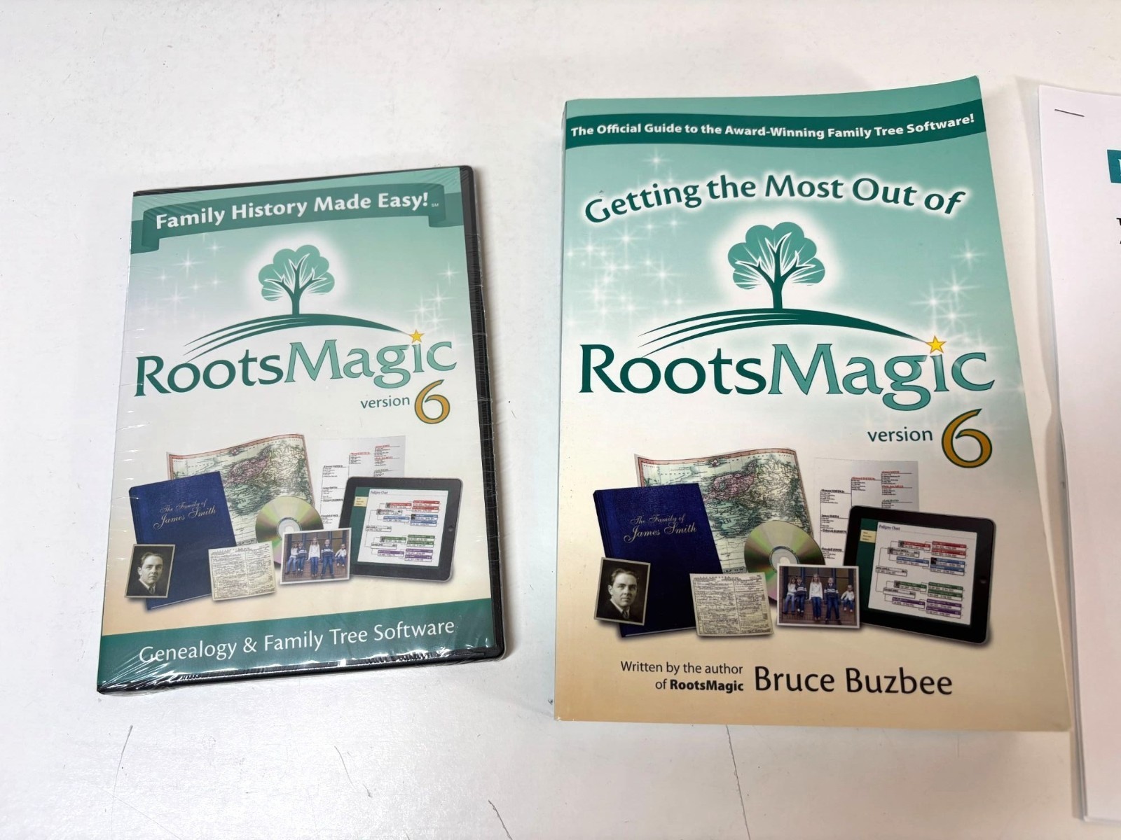 RootsMagic Version 6 Genealogy Family Tree Software With Book & Guide