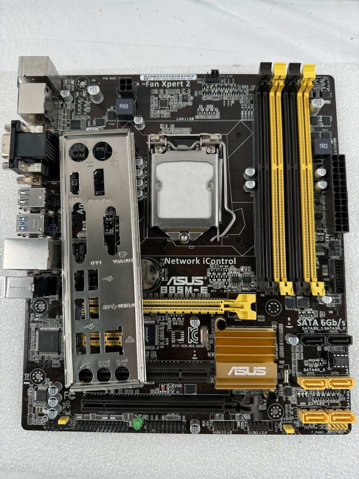 Asus B85M-E B85 LGA 1150 Micro ATX DDR3 SATA3.0 Desktop Motherboard; Tested