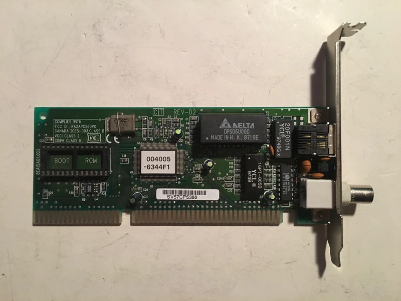 KA2APC260P0 ETHER16 lan card linksys ETHER16 10BASET NE2000 isa pnp or NON-PNP