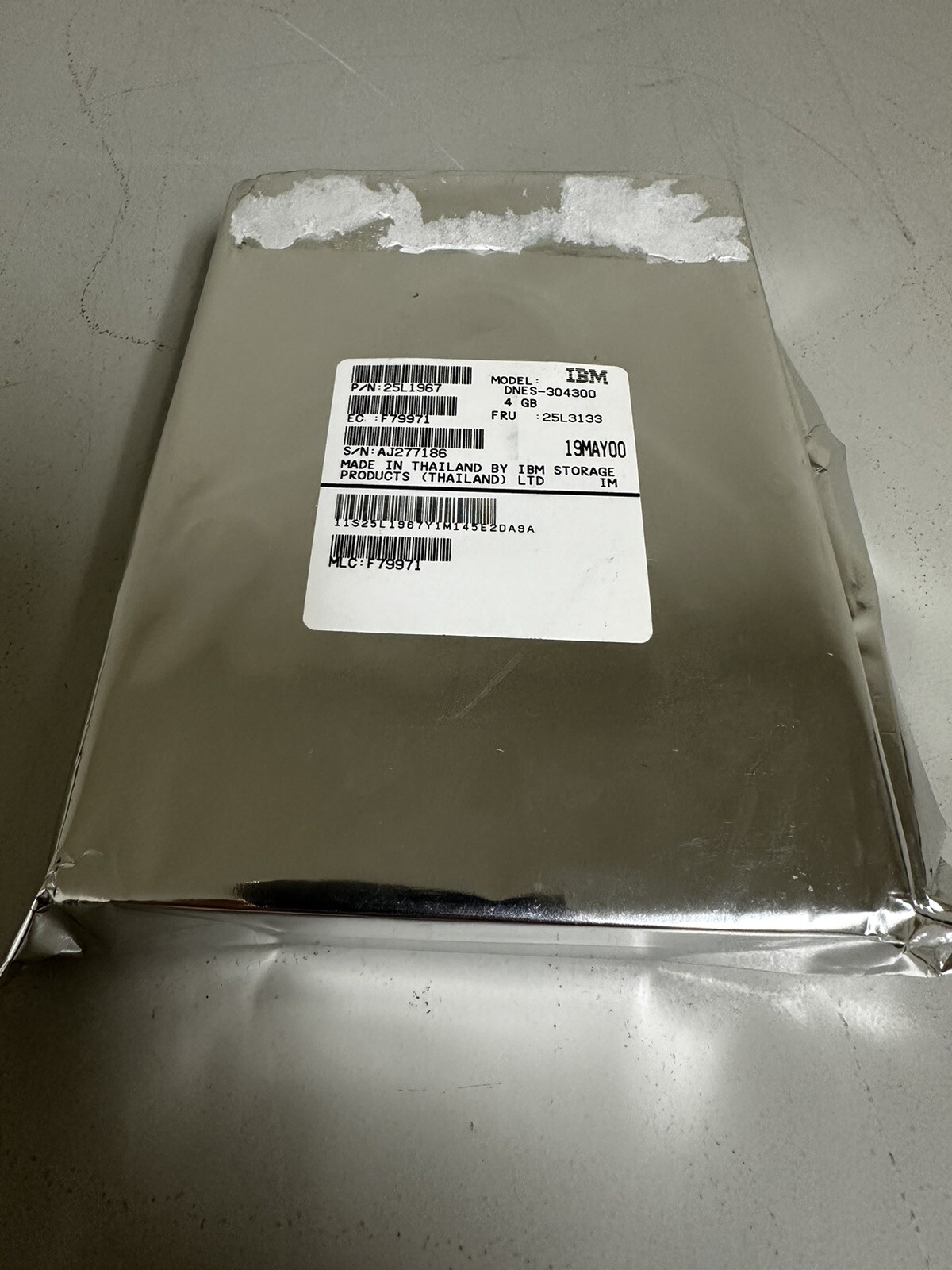 IBM 25L1967 4GB 80 Pin HDD New Sealed