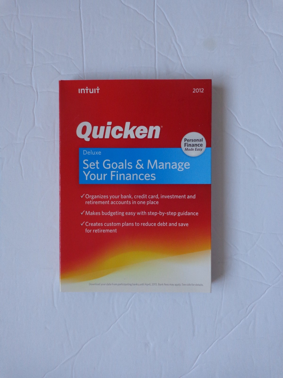 Intuit Quicken Deluxe 2012 Personal Finance for Windows CD English Retail