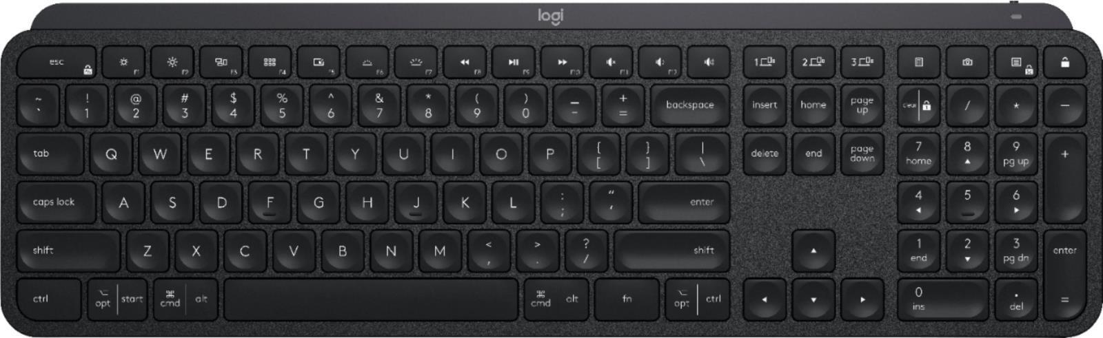 Logitech MX Keys Advanced Wireless Illuminated Keyboard PC Mac