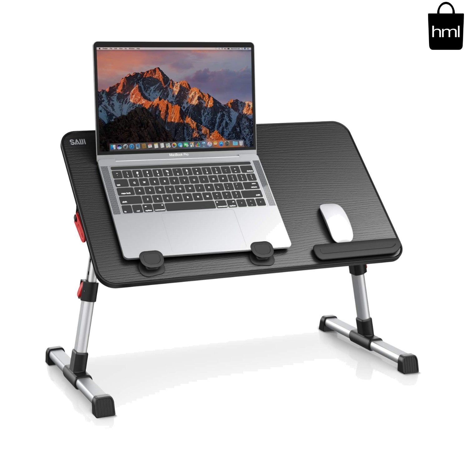 Versatile Wood Laptop Stand - Adjustable Height & Foldable for Convenience