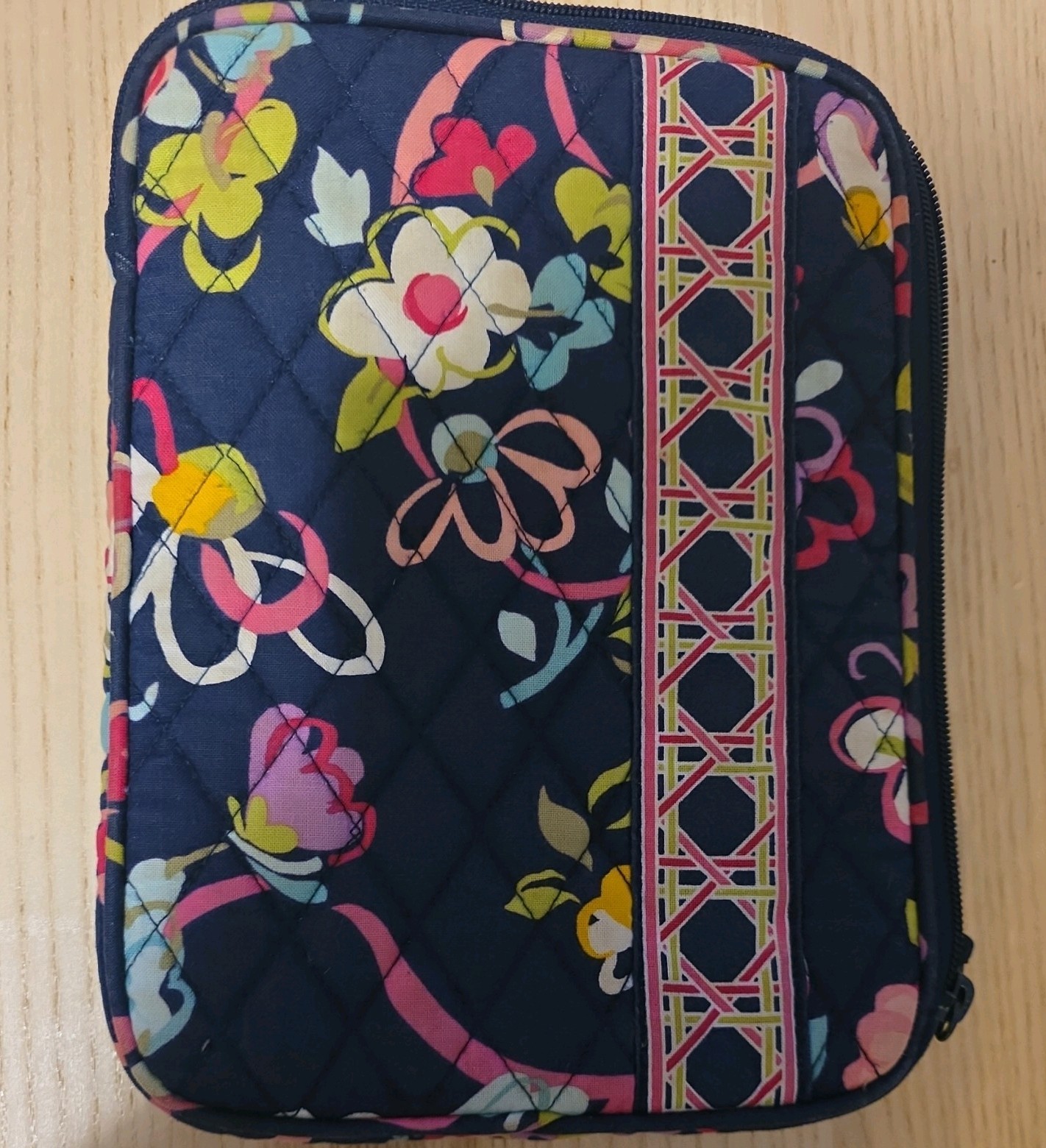 Blue With Pink Flora Vera Bradley Tablet Case 