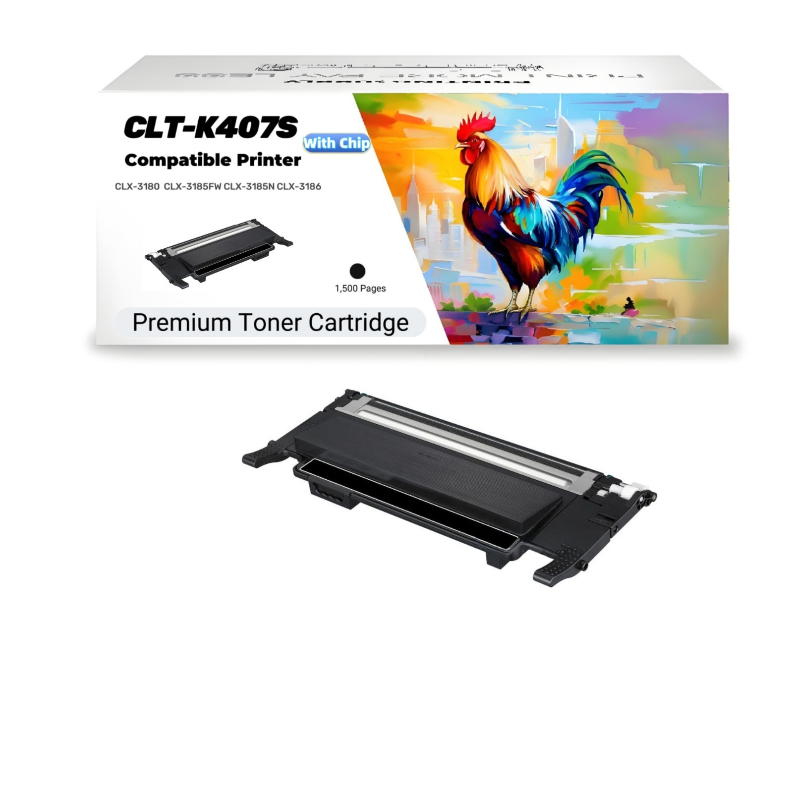 CLT-K407S CLT-C407S CLT-M407S CLT-Y407S For Samsung CLP320 325 CLX3180 3185 3186