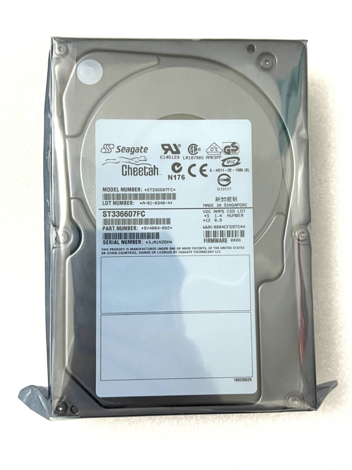 SUN 36GB ST336607FC 390-0137-02 540-4525 FC 10K optical fiber cabinet hard disk