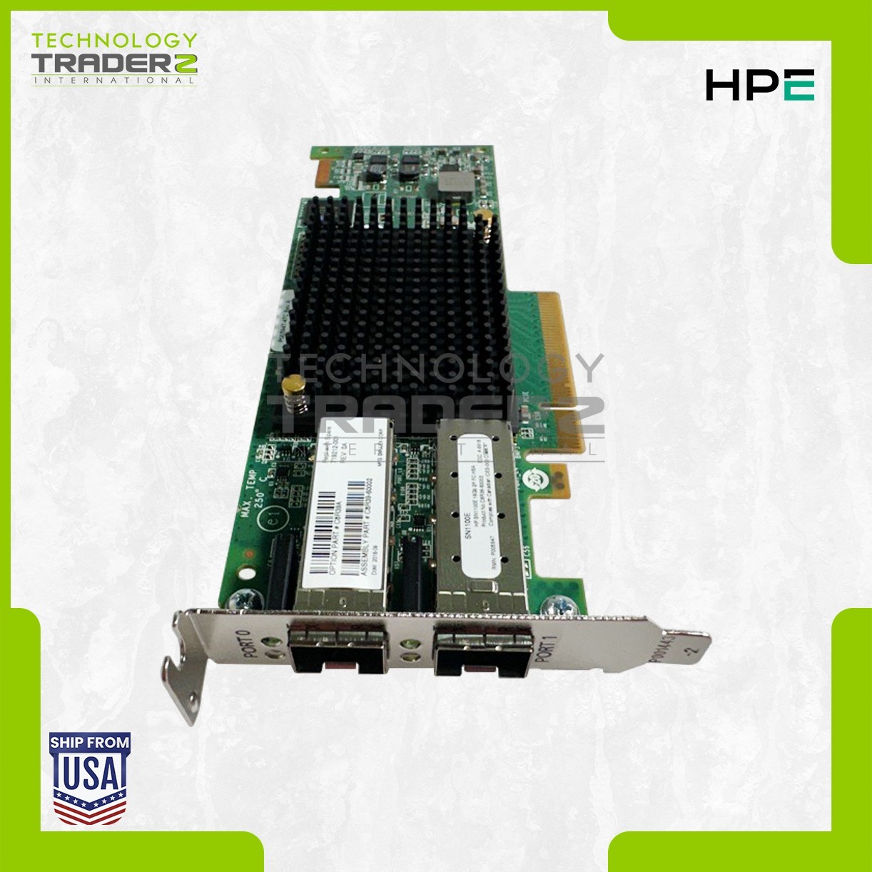 C8R39A HP StoreFabric SN1100E 16Gb 2 Port FC HBA 719212-001 C8R39-60002 LPE16002