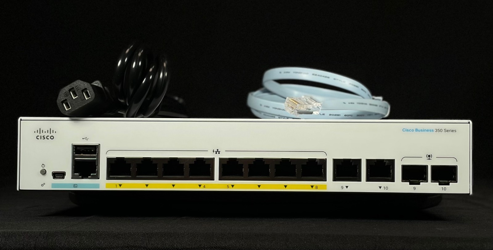Cisco CBS350-8FP-E-2G 8-Port Gigabit PoE+ 2x1G Managed Switch