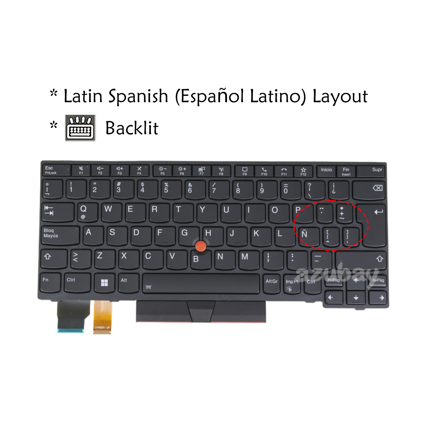 Teclado LA Español for Lenovo ThinkPad 5N20V43184 5N20V43040 5N20V43331 Backlit