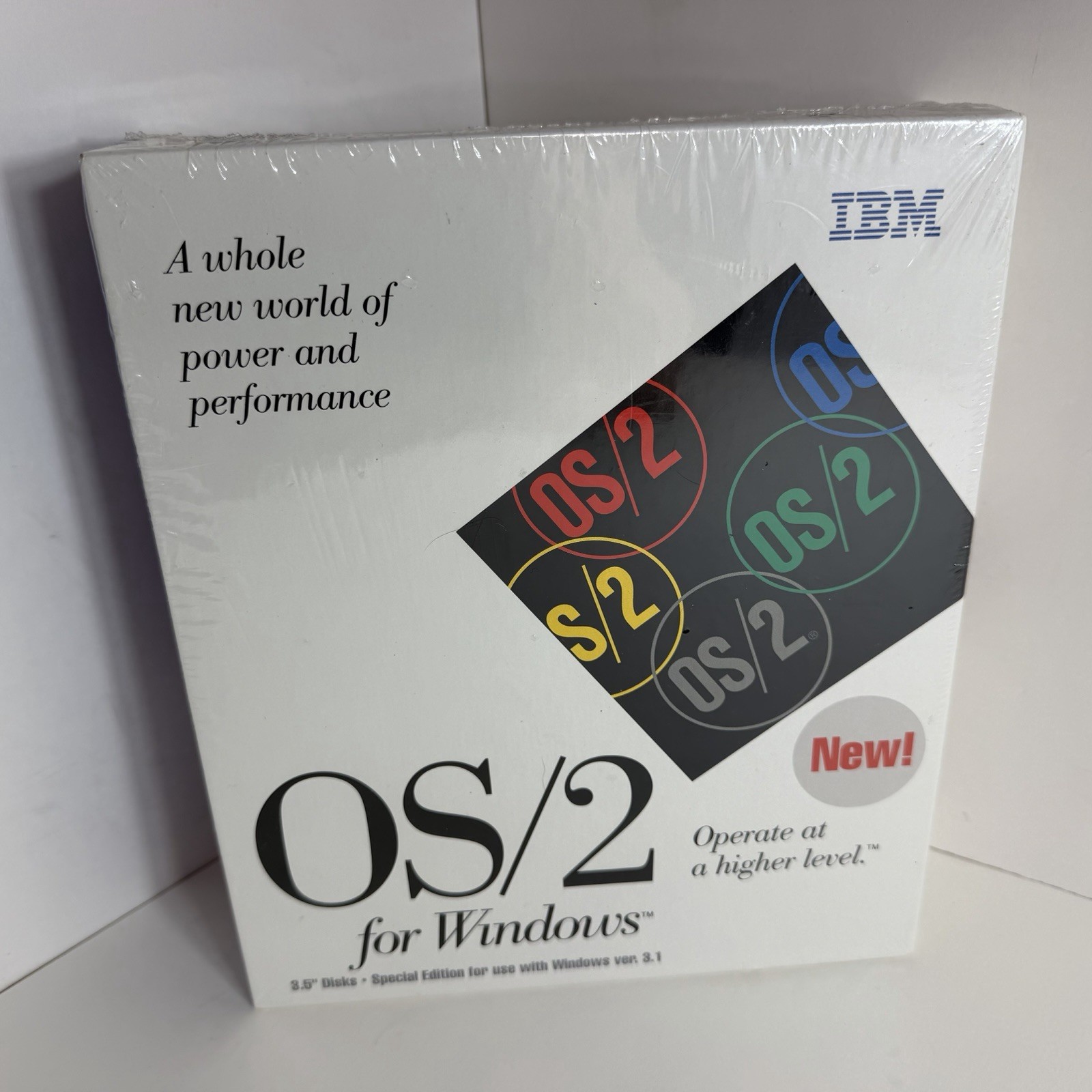 IBM OS/2 for Windows Version 3.1 on 3.5" Floppy Disks 1993 New Sealed